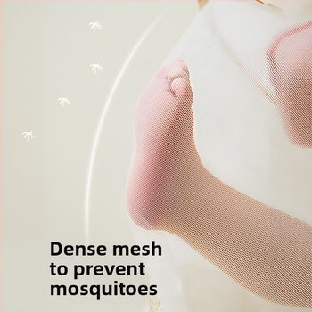 Salokāms guļvates moskītu tīkls zīdaiņiem 0–1 gadu vecumā, ar stiklašķiedras caurulēm