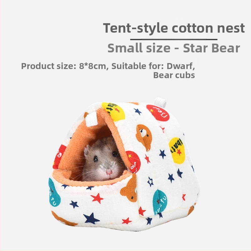 Yee kokvilnas ligzda maziem mājdzīvniekiem — karājama ligzda un gulēšanas maisiņš (materiāls: kokvilna; zīmols: Yee; piemērots mājdzīvniekiem)