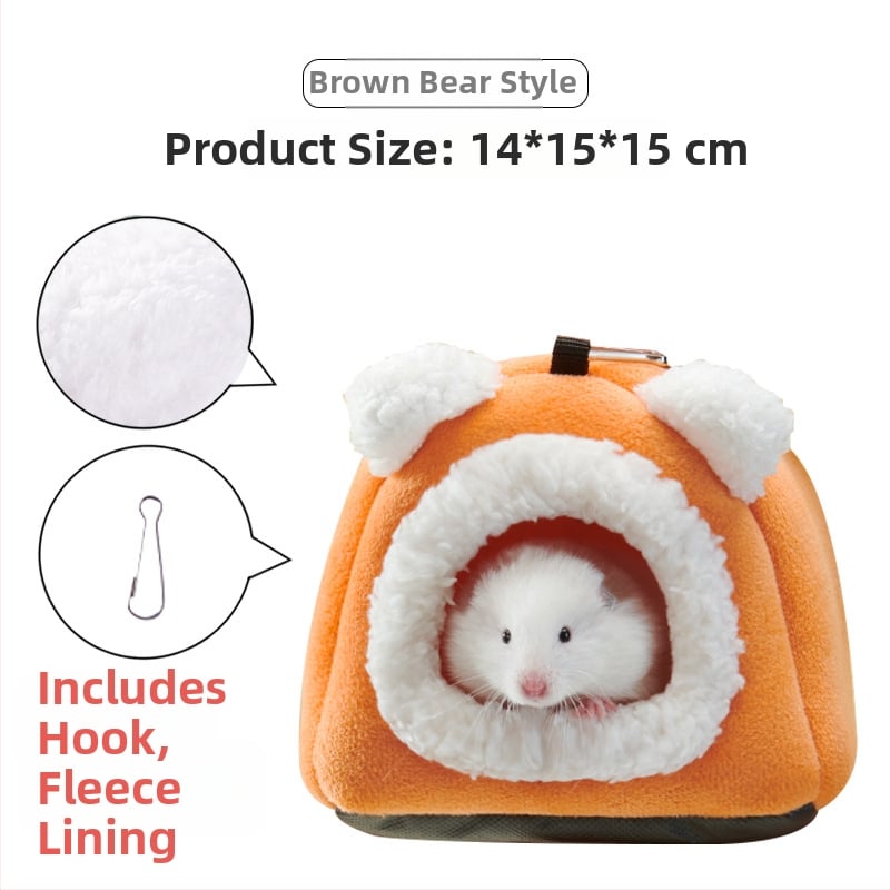 Yee kokvilnas ligzda maziem mājdzīvniekiem — karājama ligzda un gulēšanas maisiņš (materiāls: kokvilna; zīmols: Yee; piemērots mājdzīvniekiem)