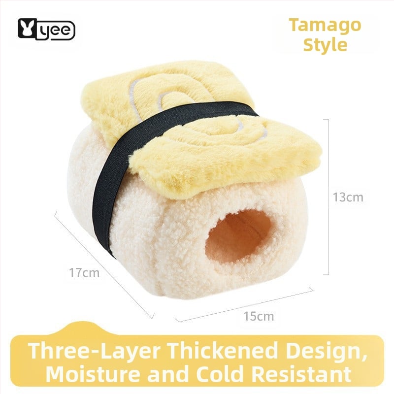 Yee kokvilnas ligzda maziem mājdzīvniekiem — karājama ligzda un gulēšanas maisiņš (materiāls: kokvilna; zīmols: Yee; piemērots mājdzīvniekiem)