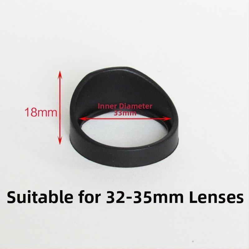 Аксесоар за окуляр към микроскоп и телескоп – гумена очна чашка, сгъваем дизайн с рогова форма за наблюдение на птици