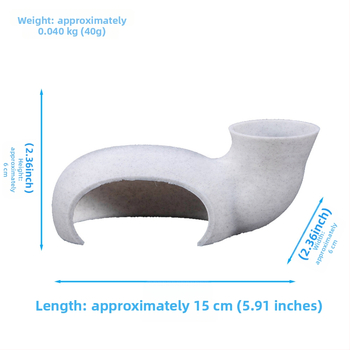 Πλαστικό 3D-εκτυπωμένο διακοσμητικό ενυδρείου – τούνελ-σπήλαιο για ψάρια και γαρίδες, 40 g, συσκευασία 1 τεμάχιο