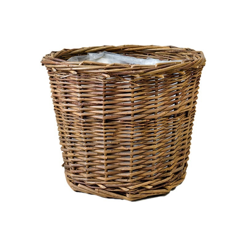 Kézzel szőtt vessző virágcserép, asztali vagy állványos kivitelben, lélegző, biológiailag lebomló és tartós