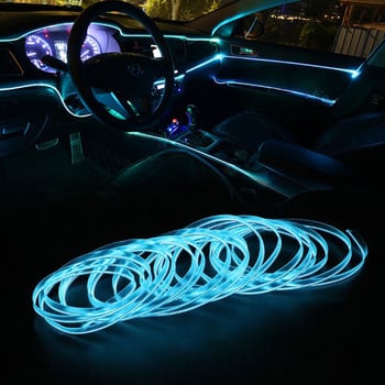 Auto apkārtnes gaisma ar APP balss vadību, RGB iekšējais apgaismojums (Modelis 001, 15W, 12V, 0.12-0.25A, ABS)