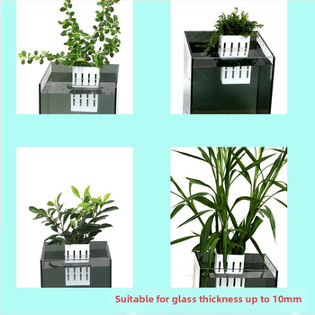 Πλαστικό κρεμαστό κύπελλο φυτών ενυδρείου με διαπερατό σχέδιο, γλάστρα με βεντούζα για υδρόβια βλάστηση, 86,5 g, Γκουάνγκντονγκ Τζονγκσάν