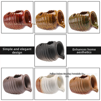 Керамичен циркулиращ воден аквариум за риби — декоративен елемент за двор и интериор, с кислородна филтрация (Материал: керамика; Стил: китайски стил; Повърхностна технология: друга; Обработка и персонализация: Няма; Опаковка: картон)