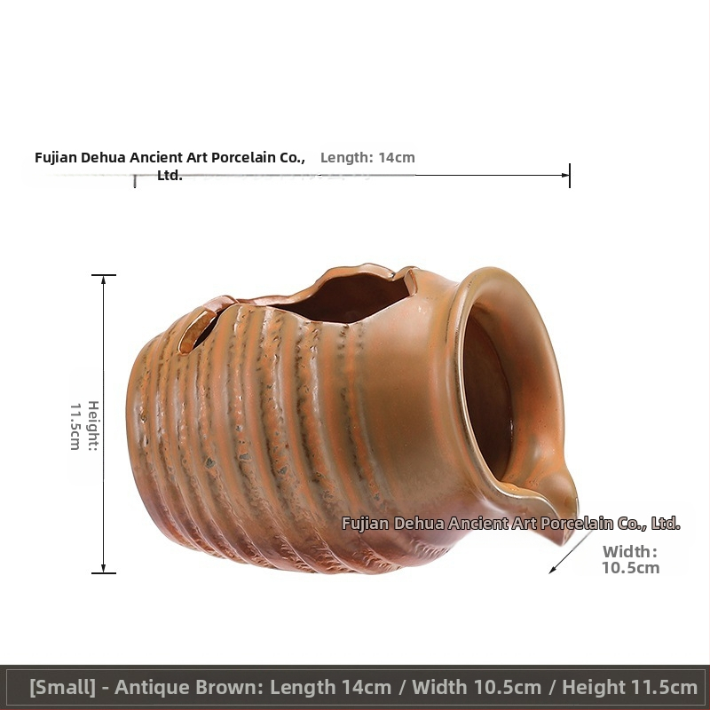 Керамичен циркулиращ воден аквариум за риби — декоративен елемент за двор и интериор, с кислородна филтрация (Материал: керамика; Стил: китайски стил; Повърхностна технология: друга; Обработка и персонализация: Няма; Опаковка: картон)