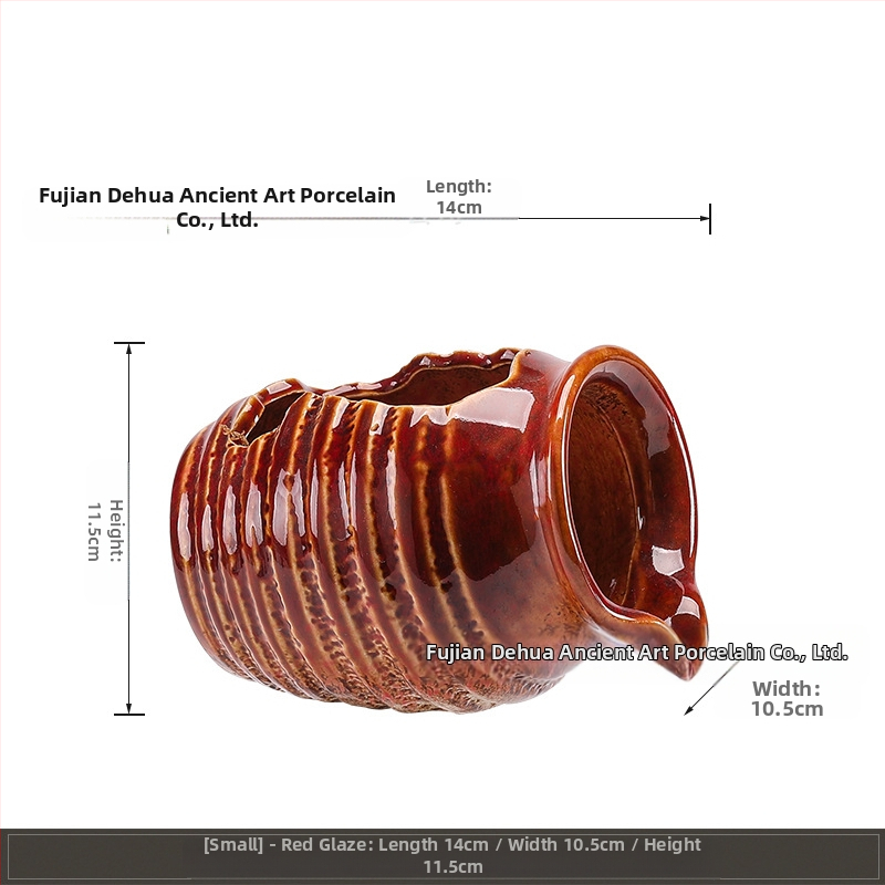 Керамичен циркулиращ воден аквариум за риби — декоративен елемент за двор и интериор, с кислородна филтрация (Материал: керамика; Стил: китайски стил; Повърхностна технология: друга; Обработка и персонализация: Няма; Опаковка: картон)