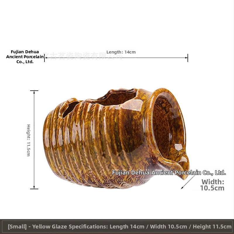 Керамичен циркулиращ воден аквариум за риби — декоративен елемент за двор и интериор, с кислородна филтрация (Материал: керамика; Стил: китайски стил; Повърхностна технология: друга; Обработка и персонализация: Няма; Опаковка: картон)