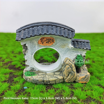 Φιγούρα Taigong Jiang Taigong από ρητίνη – μπονσάι διακοσμητικό σε κινεζικό στυλ με θέμα το ψάρεμα