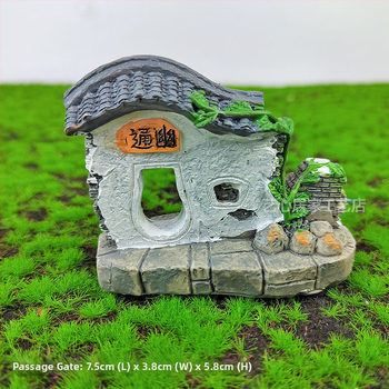 Φιγούρα Taigong Jiang Taigong από ρητίνη – μπονσάι διακοσμητικό σε κινεζικό στυλ με θέμα το ψάρεμα