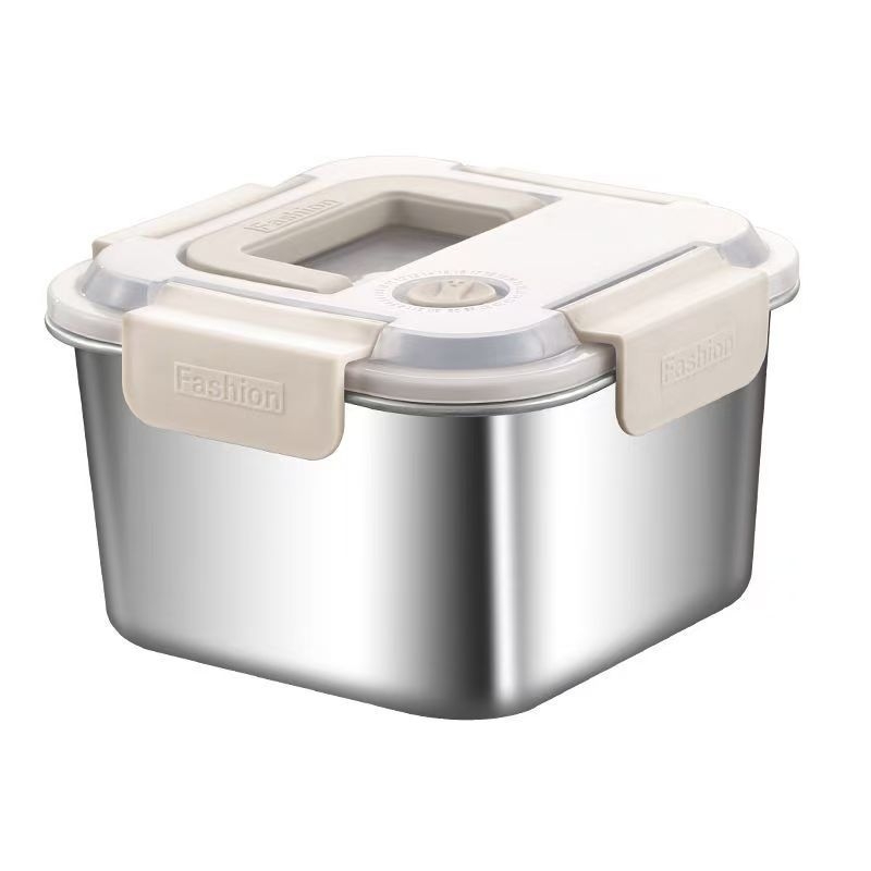 Kutija za ručak od nehrđajućeg čelika, izolirana, kvadratnog oblika, 1–2 L, trostruki sloj