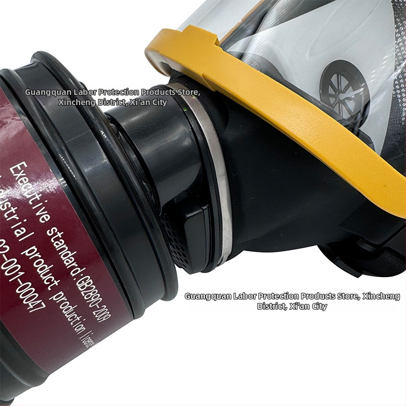 Противогаз със силиконов филтър и цилиндричен корпус – KN95 защита срещу токсични газове, стандарт GB2890-2009, опаковка 10 комплекта