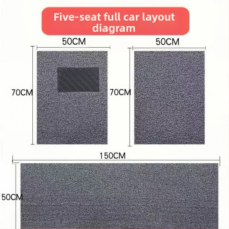 Universalus PVC automobilio grindų kilimėlis – vienos dalies, pjovimas pagal formą, lengvai valomas, apsauginis kilimėlis kabinoje