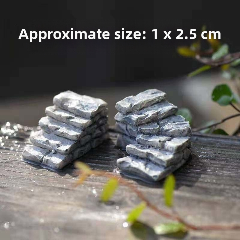 Miniatiūrinė scenos dekoracija iš dervos, Romos kolona, akvariumo kraštovaizdžiui, paviljono dekoras