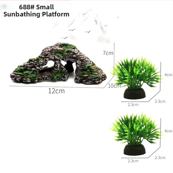 MANU διακοσμητικό ενυδρείου από ρητίνη - τοπίο ερπετών, διακοσμητικά ενυδρείου, μάρκα MANU