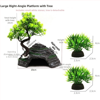 MANU διακοσμητικό ενυδρείου από ρητίνη - τοπίο ερπετών, διακοσμητικά ενυδρείου, μάρκα MANU