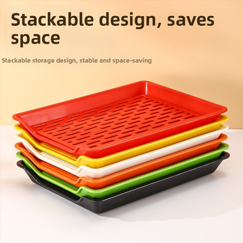 PP kvadratinė plokštelė su drenažo tinkleliu, logotipo spausdinimas pagal užsakymą, mikrobangų krosnelė neveikia, šiuolaikinis minimalistinis stilius