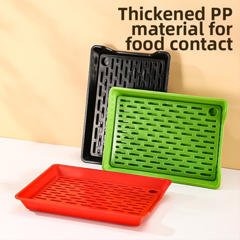 PP kvadratinė plokštelė su drenažo tinkleliu, logotipo spausdinimas pagal užsakymą, mikrobangų krosnelė neveikia, šiuolaikinis minimalistinis stilius