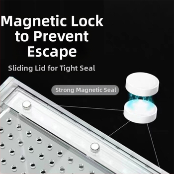 Ακρυλικό ενιαίο κλουβί ερπετών με στεγανοποίηση — за snakes, geckos, horned frogs, spiders και turtles