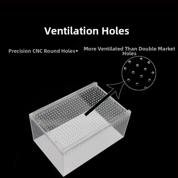 Ακρυλικό ενιαίο κλουβί ερπετών με στεγανοποίηση — за snakes, geckos, horned frogs, spiders και turtles