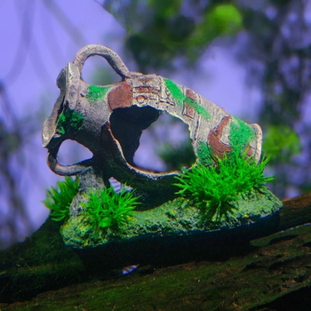 Κρεμαστό διακοσμητικό ενυδρείου – ρητίνη, στυλ φθαρμένων αγγείων, διακόσμηση ενυδρείου