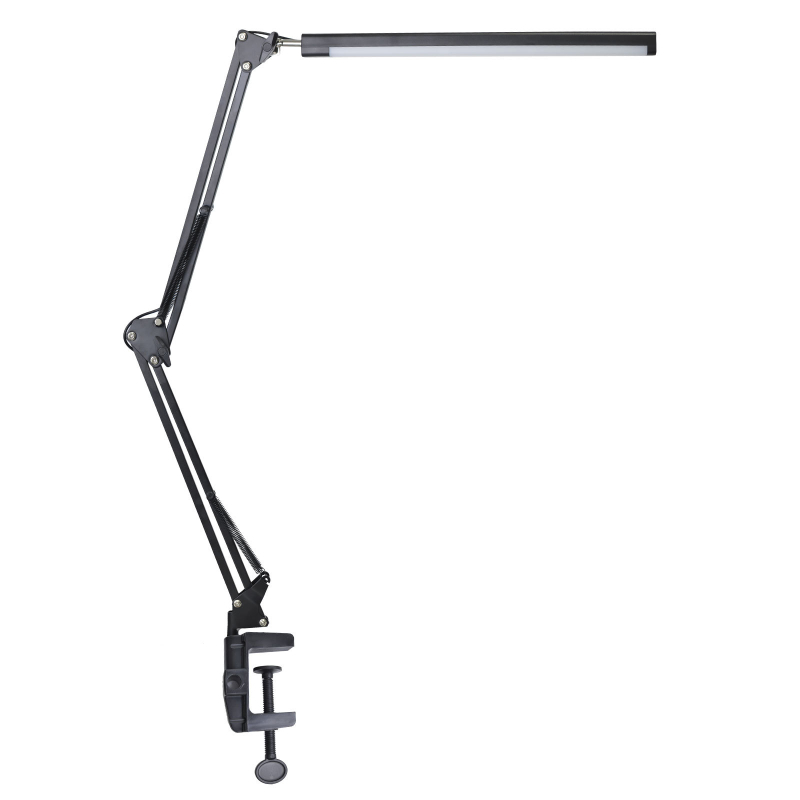 Λάμπα γραφείου με ρυθμιζόμενο μακρύ βραχίονα, προστασία ματιών, USB θύρα, 5V, μοντέλο βάσης δίσκου I5