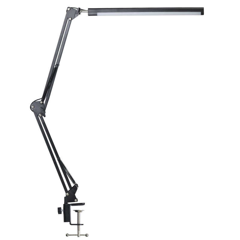 Λάμπα γραφείου με ρυθμιζόμενο μακρύ βραχίονα, προστασία ματιών, USB θύρα, 5V, μοντέλο βάσης δίσκου I5