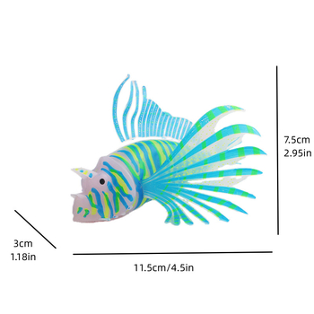 Σιλικονούχα διακοσμητικά ενυδρείου, φωτεινά στο σκοτάδι λιοντόψαρο, 120 τεμάχια ανά κουτί, μάρκα Strong Merchants