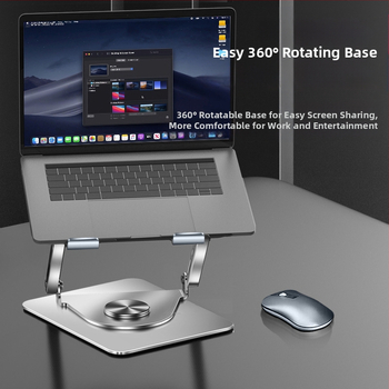 лаптоп стойка с въртене на 360°, въглеродна стомана, модел L121, тегло 1,97 кг, дължина на рамо 50 см