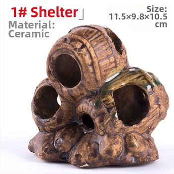 Ενυδρείο κρυψώνα-σπήλαιο διακόσμηση για αναπαραγωγή μικρών ψαριών και γαρίδων — ποικίλα σχήματα, Μάρκα: Unique, Λειτουργία: Λεπτομερής περιγραφή