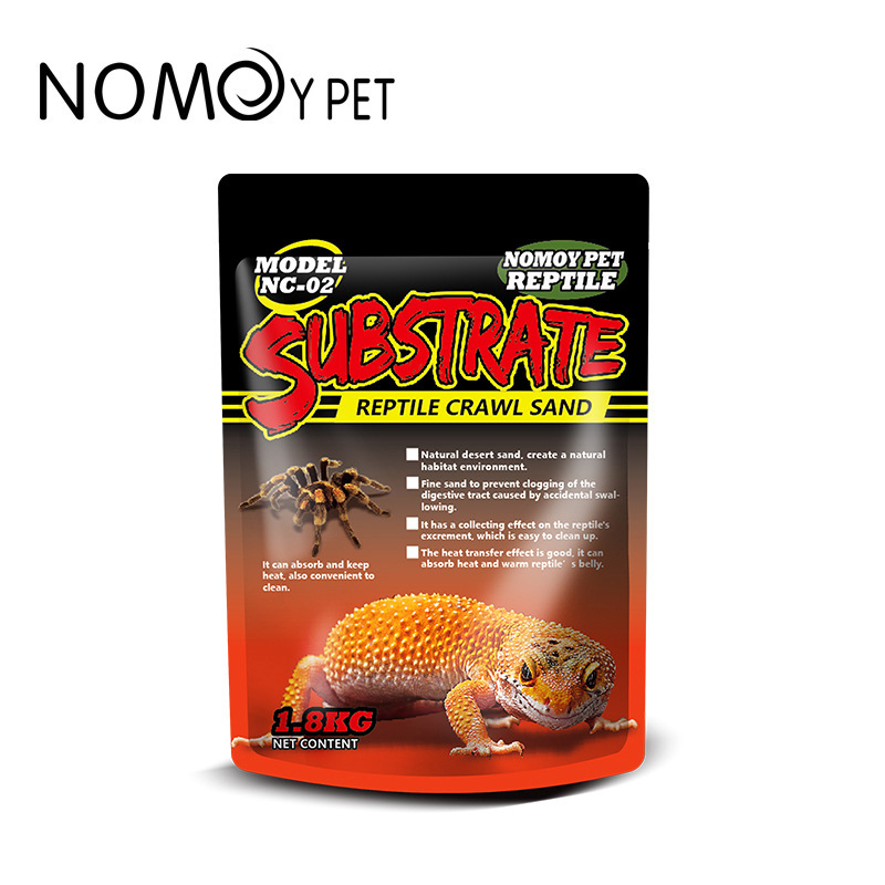 Калциев пясък субстрат за влечуги — декоративен пясък за пустинен пейзаж за бородат дракон, сухоземна костенурка и гекони