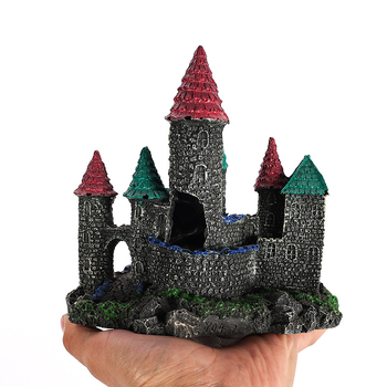 Διακόσμηση ενυδρείου τοπίου – Κάστρο από ρητίνη, υλικό: ρητίνη; προϊόν κατηγορία: διακόσμηση τοπίου ενυδρείου; για διακόσμηση τοπίου ενυδρείου; βάρος ≈260 g
