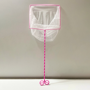 Аквариумна мрежа за почистване на аквариума (PE пластмаса, железна тел, мрежеста джоб)