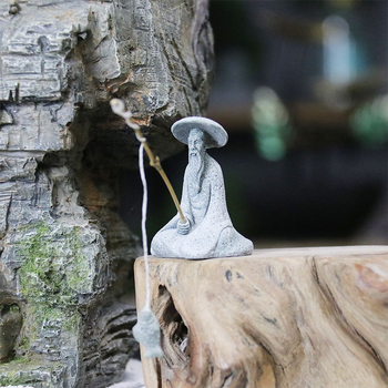 Άγαλμα ψαρά για κήπο – ψαμμίτης, κινέζικο στυλ, διακόσμηση τοπίου με μπονσάι, ημιχειροποίητη και ημιμηχανική κατασκευή, επιφάνεια αμμοβολής