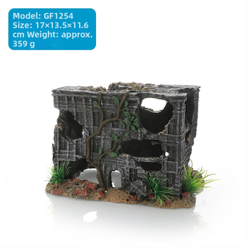Κάστρο από ρητίνη για διακόσμηση ενυδρείου, μάρκα Yitong, 390 g