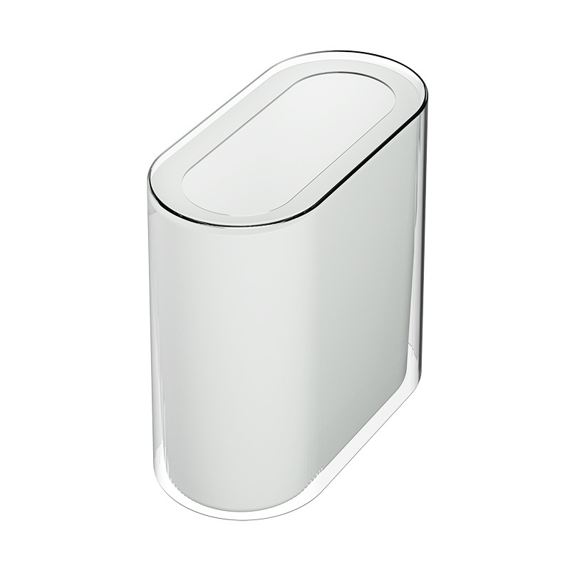 Bez vāka atkritumu tvertne mājas lietošanai, 12 l, plastmasa, ovāla forma, zīmols Qiaofeng