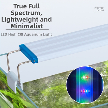 LED akváriumi lámpa PVC testű, 6–20W, vízálló, világítás vízi növényekhez és teknősöknek