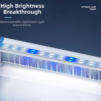 LED akváriumi lámpa PVC testű, 6–20W, vízálló, világítás vízi növényekhez és teknősöknek