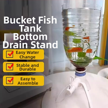 DIY műanyag akváriumi vízforgalmazó eszköz fordított háromlábú ásványvíz-palackkal