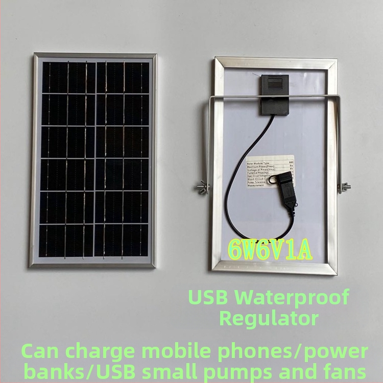 Слънчев панел за външно зареждане с двойни USB изходи, регулируем изход 5V/12V DC и захранване за съхранение на енергия