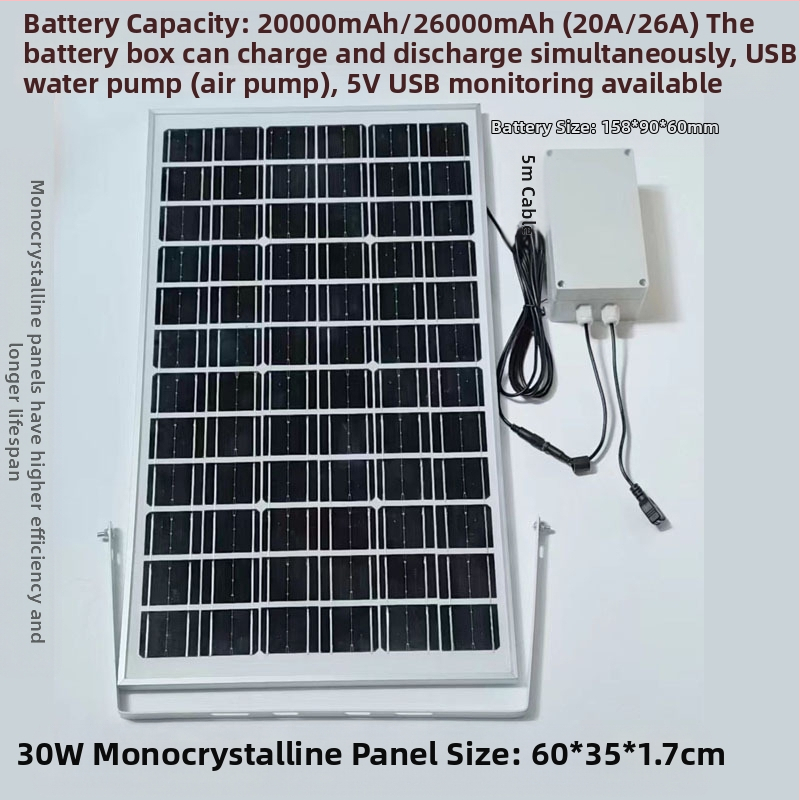 Слънчев панел за външно зареждане с двойни USB изходи, регулируем изход 5V/12V DC и захранване за съхранение на енергия
