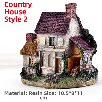 Μικροτοπία από ρητίνη με παχύφυτα, διακοσμητική φιγούρα μπονσάι και μοντέλο προσομοίωσης