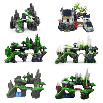 Διακοσμητικό ενυδρείου από ρητίνη – ρεαλιστικό τοπίο βράχων; Υλικό: ρητίνη; Λειτουργία: τοπίο ενυδρείου; Βάρος: περίπου 1 kg; Σετ: 1 τεμάχιο