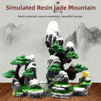 Διακοσμητικό ενυδρείου από ρητίνη – ρεαλιστικό τοπίο βράχων; Υλικό: ρητίνη; Λειτουργία: τοπίο ενυδρείου; Βάρος: περίπου 1 kg; Σετ: 1 τεμάχιο