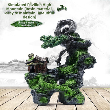 Διακοσμητικό ενυδρείου από ρητίνη – ρεαλιστικό τοπίο βράχων; Υλικό: ρητίνη; Λειτουργία: τοπίο ενυδρείου; Βάρος: περίπου 1 kg; Σετ: 1 τεμάχιο