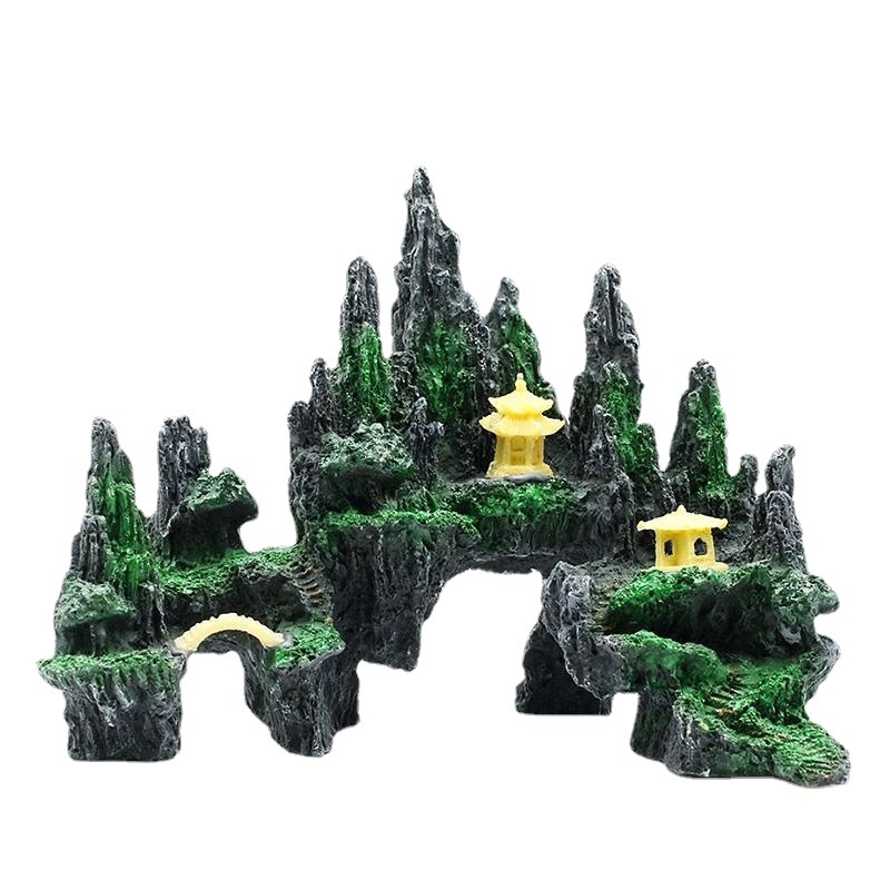 Akváriumi rockery dekoráció gyantából – valósághű tájhatás; Anyag: gyanta; Funkció: akvárium dekoráció; Súly: kb. 1 kg; Készlet: 1 db