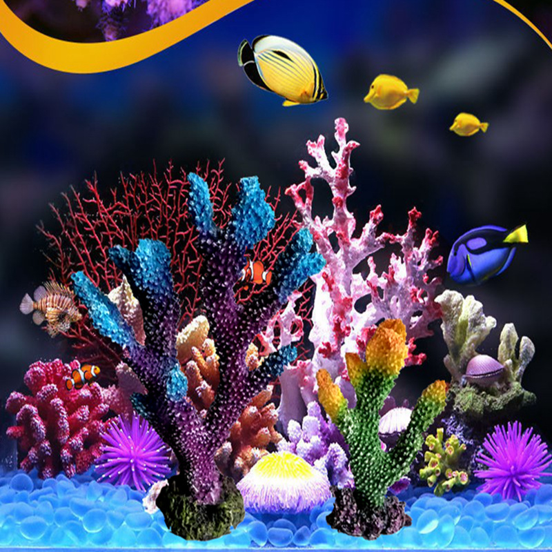 Természetes gyanta alapú akváriumi tájdecor – korall-figurák, kis és nagy korallok akváriumi dekorációhoz; Anyag: Természetes gyanta; Kategória: Akváriumi tájépítés; Használat: Dekoráció; Specifikációk: Kis és nagy korallok; Súly: 15