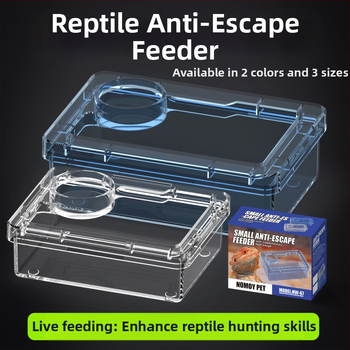 NOMOY PET Хранителна купа за рептили — не е внесена, подходяща за рептили и птици.