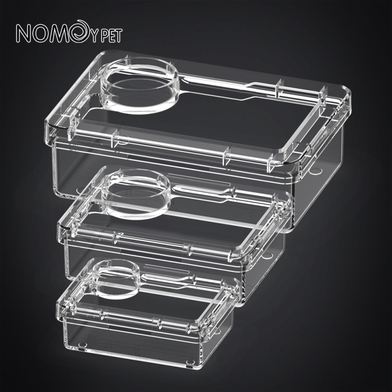 NOMOY PET Хранителна купа за рептили — не е внесена, подходяща за рептили и птици.